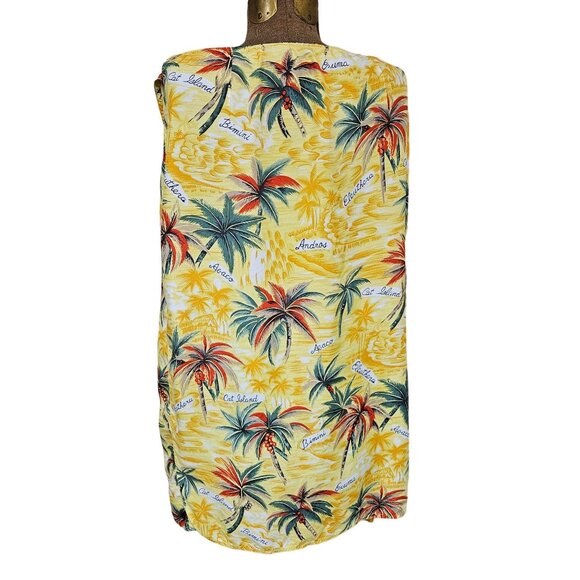 Lizsport Womens Large Yellow Hawaiian Print Sarong Beachwear Cover Up Summer - Picture 3 of 10
